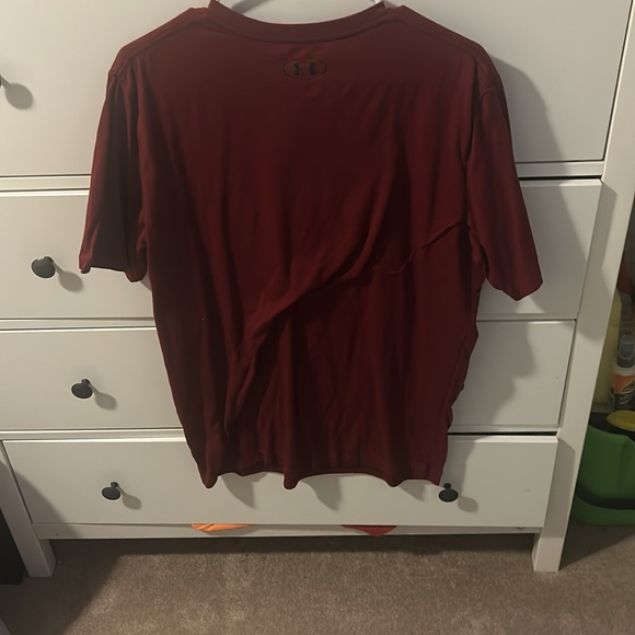 Burgundy large men’s T-shirt - Picture 3 of 3